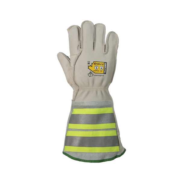 Endura® Deluxe Cut Resistant Kevlar Winter Version Thinsulate Lined Lineman Gloves with 6" Reflective Cuffs (365DLXTKG)—Superior Glove™
