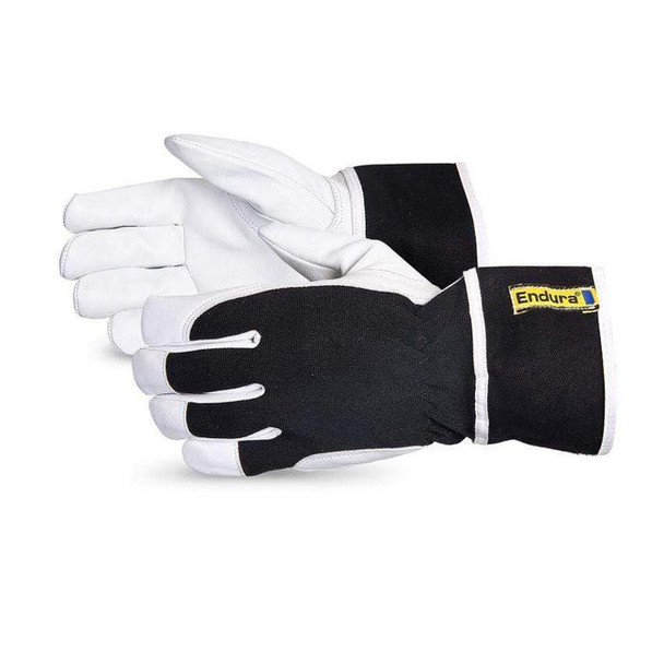Endura® Goatskin Fitters Gloves with Palm Patch and Safety Cuffs (Pack of 12) (76GBQ)—Superior Glove™