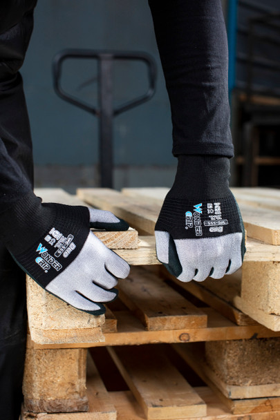 Pack of 12 - Wonder Grip WG-555 Duo 15-Gauge Nitrile Coated Gloves
