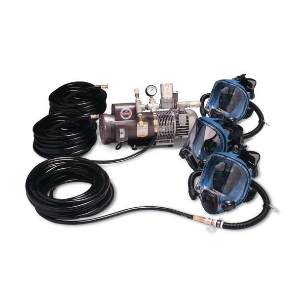 Allegro Three-Worker Full Mask System with 50' Hose | 9200-03