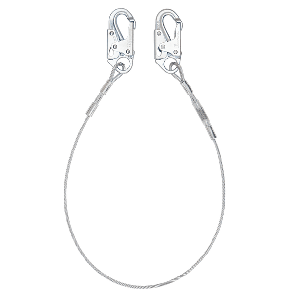 FallTech FallTech 6' Restraint Lanyard; Coated Cable with Snap Hooks