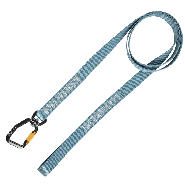 40 lb Premium Tool Tether with Non-stretch Web, Choke-loop and Swivel Aluminum Carabiner, 78" 1/pk