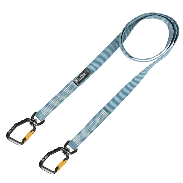 40 lb Premium Tool Tether with Non-stretch Web and Dual Swivel Aluminum Carabiners, 78" 1/pk