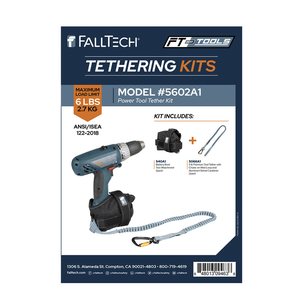 Tool Tethering Kit, 6 lb, Power Tool with Stretch Web Tether