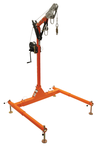 5pc Confined Space Davit System with 12" to 29" Offset Davit Arm and Winch