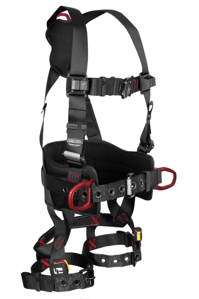 FT-Iron™ 3D Construction Belted Full Body Harness, Tongue Buckle Leg Adjustment - XS
