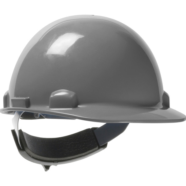 PIP Dom™ Cap Style Smooth Dome Hard Hat with HDPE Shell, 4-Point Textile Suspension, and Swing Wheel Ratchet Adjustment