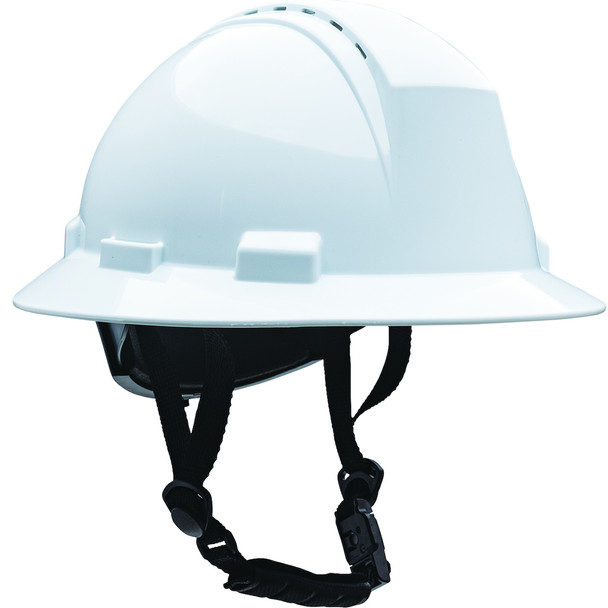 PIP Kilimanjaro™ Type II Full Brim Safety Helmet with HDPE Shell, 4-Point Textile Suspension, and Wheel Ratchet Adjustment