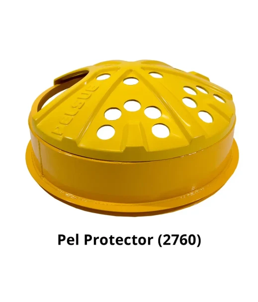 Pelsue 2730-12A Aluminum Manhole Shield (12" height) + 2760 Pel Protector, 2760 Pel Protector