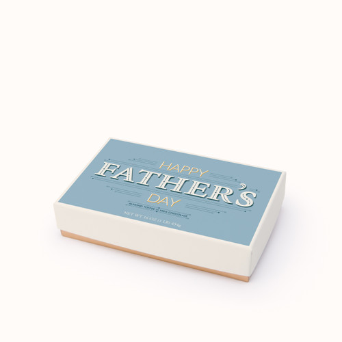 Father's Day 1lb Traditional Milk Almond Toffee Closed Box