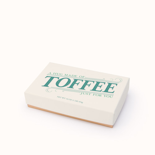 Toffee Hug 1lb Traditional Almond Toffee Closed Box