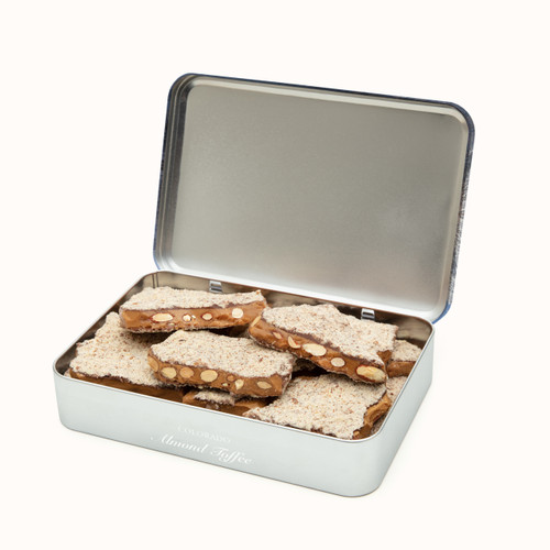 Colorado Toffee Tin Open