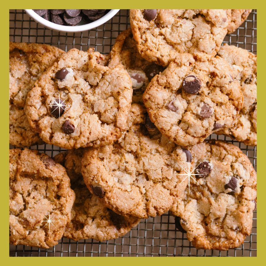 Enstrom Almond Toffee Cookies on Wire Rack