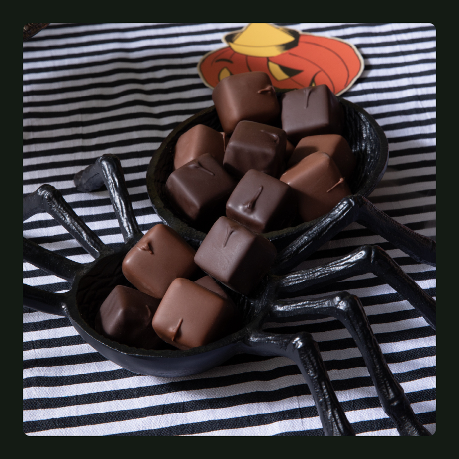 Cream Caramels in Spider Dish. SPIDER DISH NOT INCLUDED.
