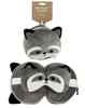 Cutiemals Racoon Travel Pillow and Eye Mask