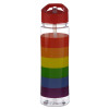 Rainbow Reusable Plastic Water Bottle