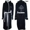 Tupac Black and White Fleece Bathrobe