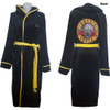 Guns N Roses Black and Yellow Fleece Bathrobe