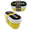 Pac Man Bento Stacking Lunch Box Spoon & Fork