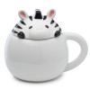 Zebra Peeping Mug with Lid