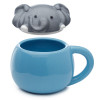 Elephant Peeping Mug with Lid