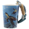Sea Turtle Handle Coffee Mug