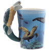 Sea Turtle Handle Coffee Mug