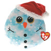 TY Squish A Boo 10" Fleck Snowman Cushion Soft Toy