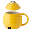 Beehive Shaped Coffee Mug With Lid