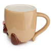 Mopps Pug Upside Down Ceramic Mug