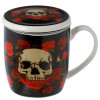 Skulls & Roses Infuser Mug Set With Lid