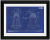 Dalek Blueprint Framed Print