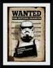 Original Stormtrooper Wanted Poster Framed Print