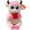 TY Beanie Bellies Valentines 2024 Sprinkles Cow Soft Toy