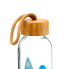 VW Camper Van Waves Water Bottle With Bamboo Lid