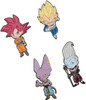 Dragon Ball Z Set of 4 Pin Badges