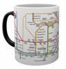 London Underground Map Heat Changing Mug