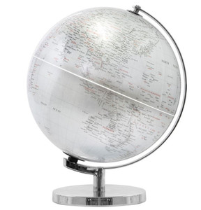 Silver Light Up Globe