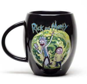 Rick And Morty Portal Oval Coffee Mug