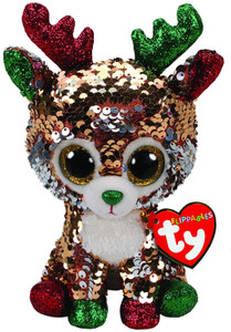 TY Flippables Beanie Boos Babies Tegan Christmas Soft Toy