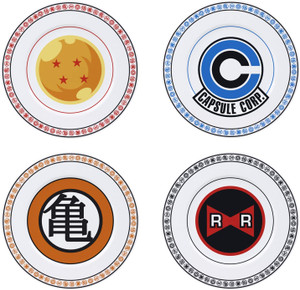 Dragon Ball Z Emblem Plates Set of 4