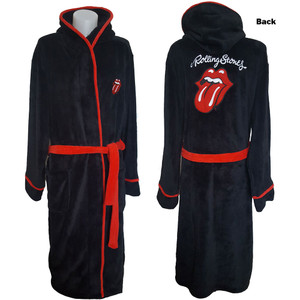 Rolling Stones Tongue Logo Fleece Bathrobe