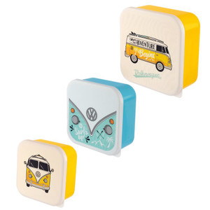 VW Volkswagen Surf Adventure Set of 3 Lunchboxes