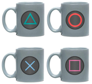 Playstation Buttons Set Of 4 Mini Mugs