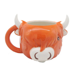 Highland Cute Cow Ceramic Mug