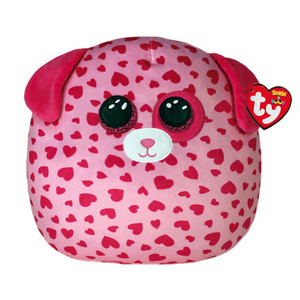 TY Squish A Boo 10" Tickle Dog Cushion