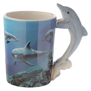 Novelty Dolphin Handle Mug