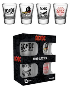 AC/DC  Set Of 4 Shot Glasses