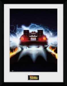 Back To The Future Delorean Framed Print