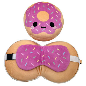 Donut Travel Pillow and Eye Mask
